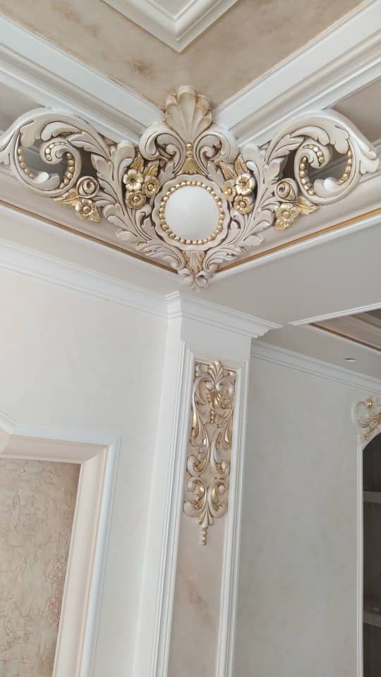 گچبری ستون پذیرایی